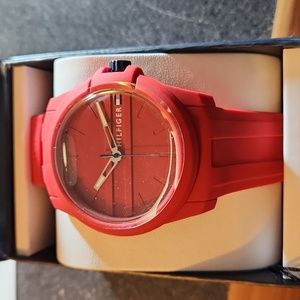 Tommy Hilfiger Men's Quartz Red Silicone  Watch 44mmTommy Hilfiger Men's Quartz